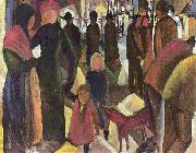 August Macke Farewell oil painting on canvas